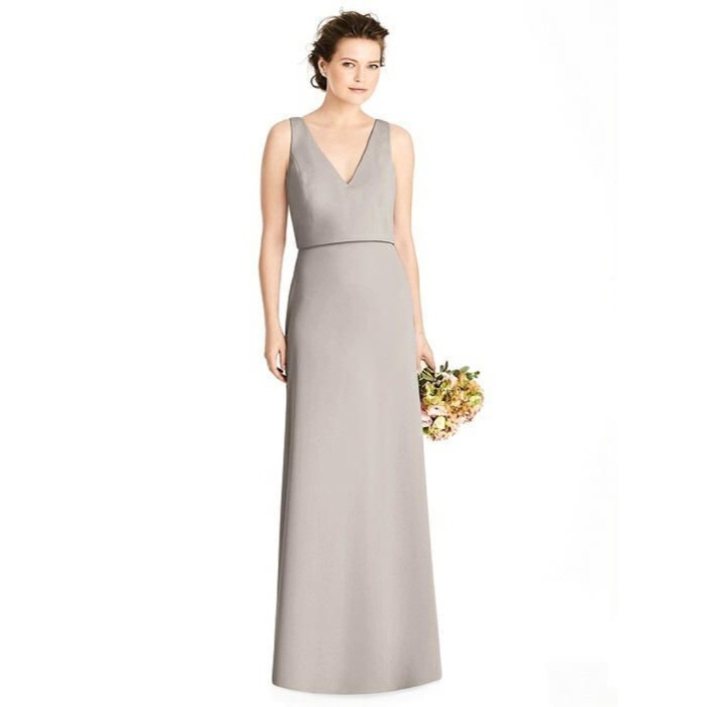 - Jenny Yoo V neck Dress with Tie back